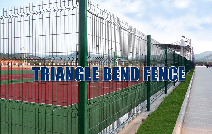 Triangular Wire Mesh Triangle Wire Mesh Fence Panel With 50*200mm Mesh Hole For School / Garden