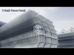 Galvanized Welded Wire Fencing 75*150mm Mesh Hole For Airport