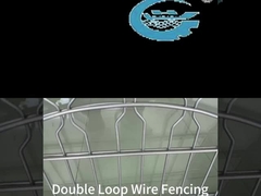 Double Loop Wire Fencing Heavy Duty Security Barrier With Anti Climb Design