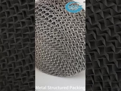 Silver Metal Structured Packing Low Pressure Drop For Distillation Towers