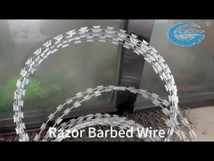 Concertina Razor Wire Coil Sharp Blade Design For Intrusion Prevention