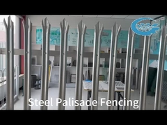 High Security Steel Palisade Fencing Anti Climb Durable Perimeter Protection