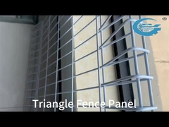 1.73m High Triangle Fence Panel Customizable Length For Property Protection
