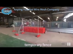 Movable Galvanized Temporary Mesh Fencing 2.1x2.4m Mesh 60x150mm