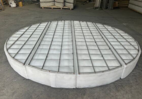 PP Knited Wire Mesh Demister Pad SS304 Frame for SO2 Wet Scrubber 3000mm