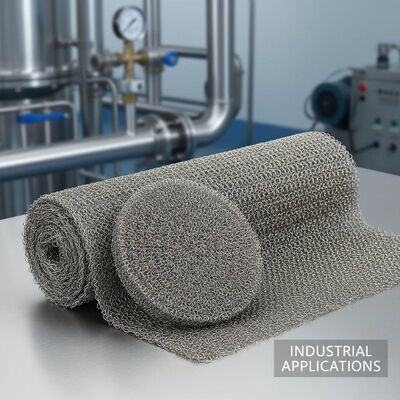 Corrosion Resistance Wire Mesh Demister Pad Knitted Weave Style Pad Diameter 300 Mm 6000 Mm Ideal for Industrial Applications