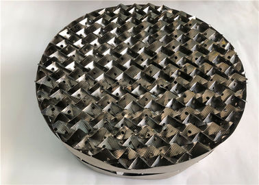 Gas Liquid Distribution Metal Tower Packing , Perforated Structured Packing