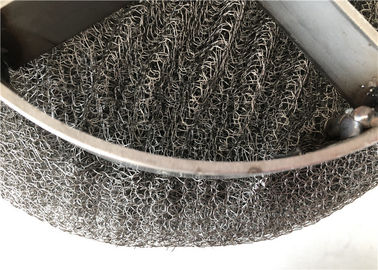 Air Purification Wire Mesh Demister Pad Knitted / Plain Weave Round Hole
