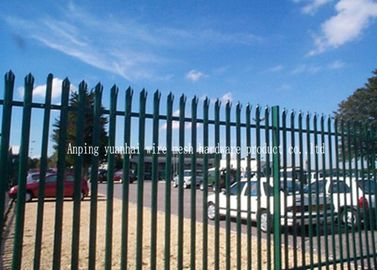 Triple Pointed Steel Palisade Fencing Gates Easily Assembled Low Maintenance