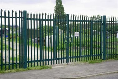 Euro Style Free Standing Metal Palisade Fence , Cast Iron Fence Panels