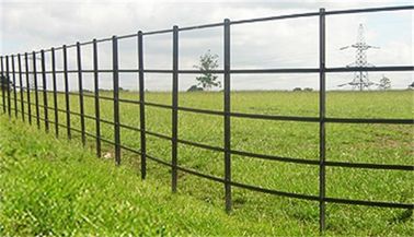 Traditional Security Steel Palisade Fencing Simple Structure Low Maintenance