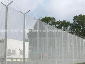 Welded Wire Mesh Anti Climb Security Fencing , 358 Mesh Fence For Public Grounds