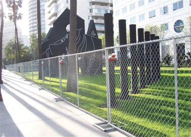 Portable Galvanized Iron Chain Link Wire Mesh Fence For Construction