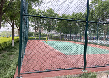 European Pool Basketball Court Yard Temp Chain Link Fence 4.0mm With Long Life