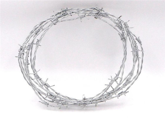 Galvanised Steel Barbed Wire For Grass Boundary / Railway
