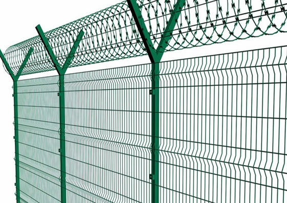 5.0mm Curved Beta Pvc Coated Garden Border Fence With Folds