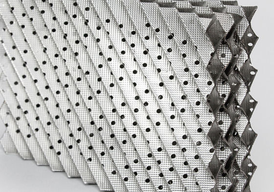 Perforated Plate Corrugated 160Y Metal Structured Packing For Separation Tower