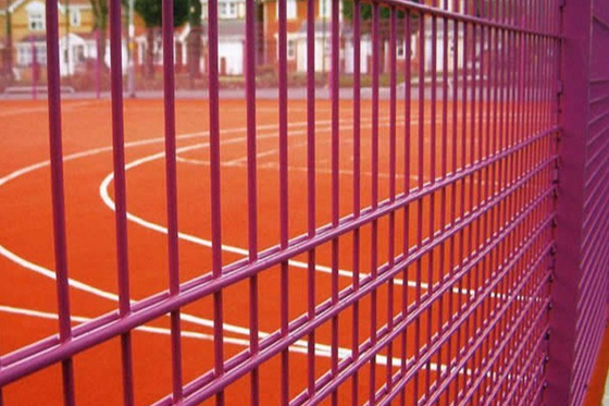 Pvc 545 Twin Wire Fence Horizontal Welded Panels For Security