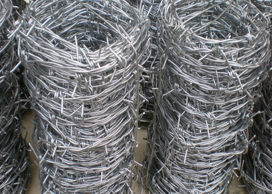 Agricultural Galvanised Barbed Wire Double Twist Q235 16 Gauge