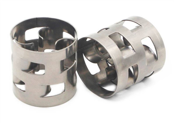 90mm Metal  Random Packing Metal Pall Rings For Gas Liquid Distillation