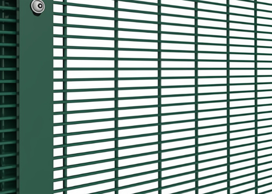 Powder Coated Green Color 358 Security Fencing For Residential Area