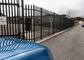 1m High Metal Palisade Fencing Black Powder Coated /  Zinc Coating For Residential