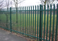 6m Pvc Coated Steel Palisade Fencing D / W Pale 65mm For Commercial Properties