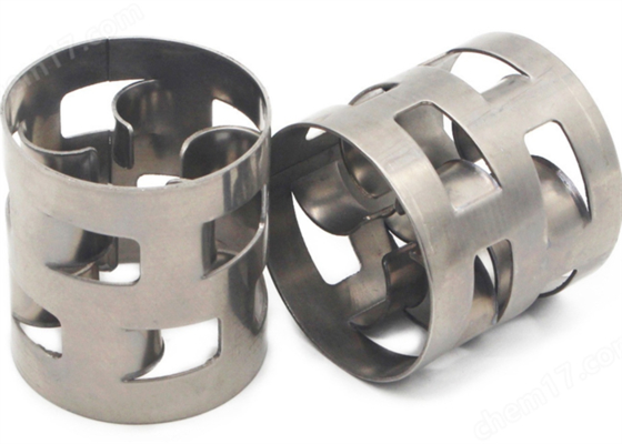 Stainless Steel Pall Ring Metal Random Packing Low Pressure Drop