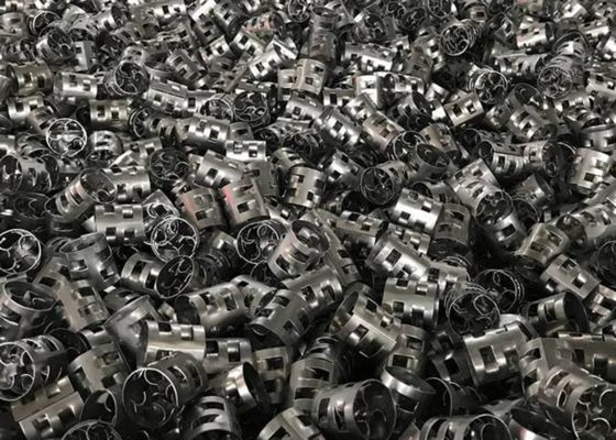 SS316 Pall Ring Metal Random Packing for Gas Scrubbing Towers 50*50*0.5mm