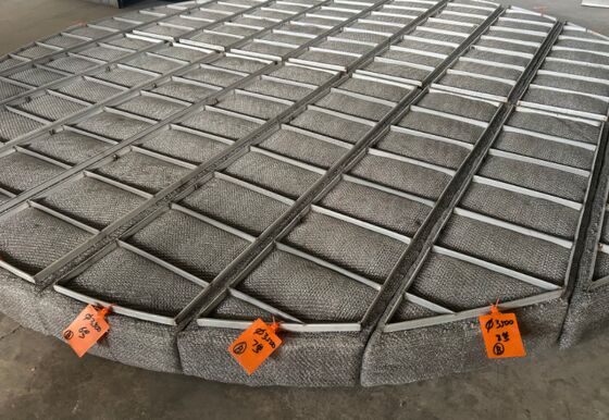 Knitted Weave Wire Mesh Demister Pad Mist Eliminator For Purify Gas OEM