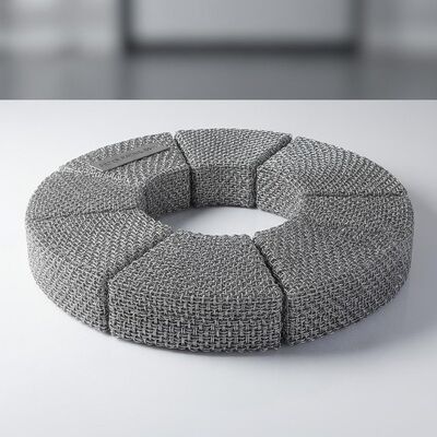 Filter Rating 99 Percent Wire Mesh Demister Pad With High Corrosion Resistance Sections As Per Tower Manway Ensuring Performance