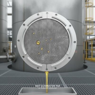 Mist Eliminator Pad For Oil Built As Per Tower Manway Specifications Ensuring Consistent Oil Mist Separation Efficiency