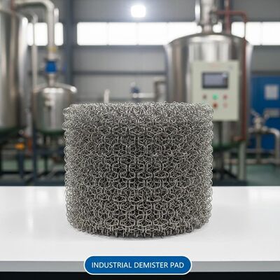 Corrosion Resistance Wire Mesh Demister Pad Knitted Weave Style Pad Diameter 300 Mm 6000 Mm Ideal for Industrial Applications