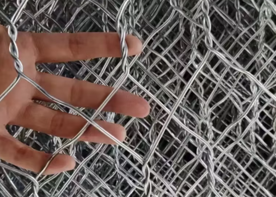 Galvanized  Gabion Box Stone Cage for River Protection 2*1*1m