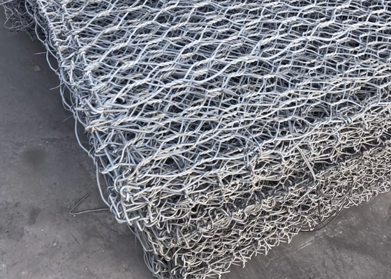 Hot Dip Galvanized Diamond Gabion Box for Slope Protection 80*100mm
