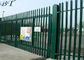 Green PVC Coated Palisade Fence  / Euro Fence For Colleges And Universities