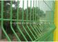 PVC Coated Wire Mesh Garden Fence , Green Metal Mesh Fencing Nice Appearance
