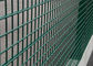 Powder Coated 2D Double Wire Fence , Horizontal Wire Fencing High Strength