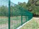 Hot Dipped Galvanized 3D Curvy Green Wire Mesh Fencing , 358 Security Fence