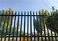 Eco Friendly Steel Picket Fencing , Palisade Fencing Pales For Commercial Grounds