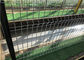 Eco Friendly 3D Bending Triangle Fence Panel For Courtyard Dark White Color