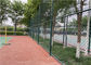Green Temporary Mesh Fence / PVC Coated Chain Link Fence 3.5mm For Sports