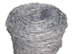 Pvc Coated Stainless Steel Barbed Wire Bwg 14 X 14 Gauge Prison / Highway 20kg