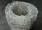 Hot Dip Galvanized Iron Barbed Wire 3.4mm For Farm Fencing / Military Protection