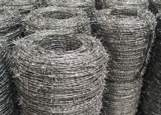 Hot Dipped Galvanized Steel Barbed Wire 12Gauge for Security Fencing