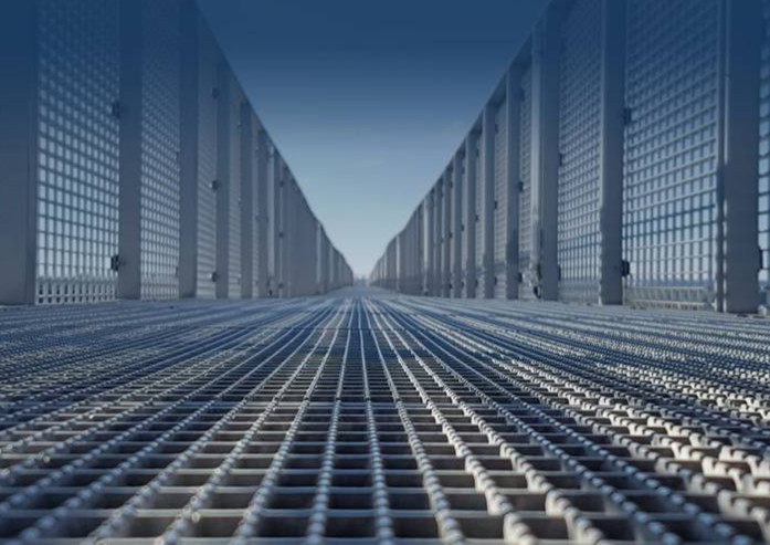 Galvanized Metal Catwalk Flooring Steel Walkway Grating For Chemical ...