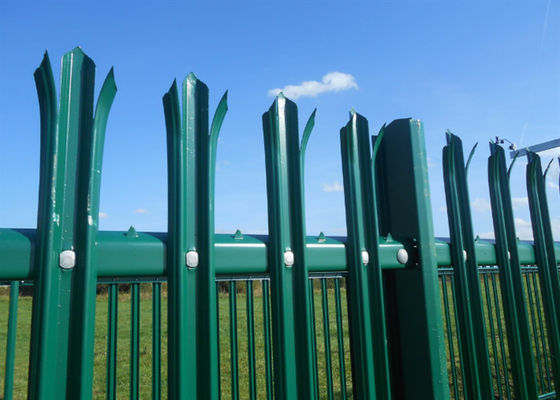 PVC Coated Security Palisade Fence W Pale 2.1*2.4m For Residential