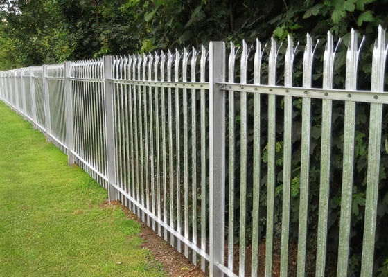 W / D Type Galvanized Steel Palisade Fencing 2.5*2.75m