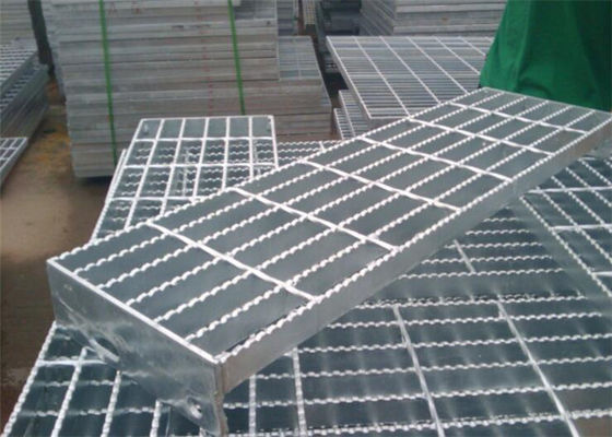 High Security Stainless Steel Bar Grating , Steel Open Mesh Flooring Non Slip