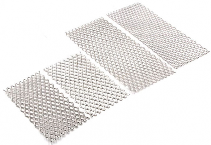 Diamond Hole Expanded Metal Mesh close-up view showing precise 2×4mm openings